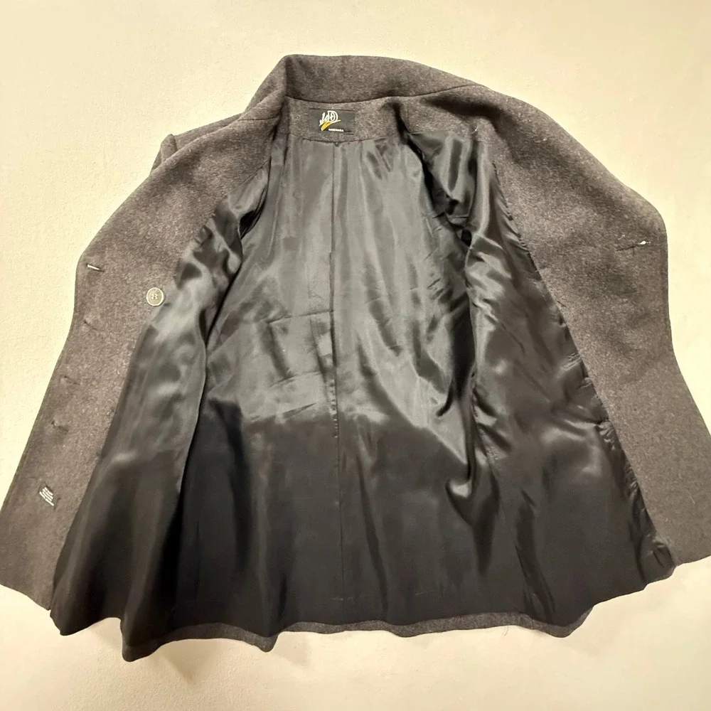 Vingtage Wool Blend Double Breasted Pea Coat Made in USA Coat‎ Women Size Medium